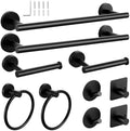 Tudoccy 10-Piece Matte Black Bathroom Hardware Set, 16in SUS304 by Tudoccy