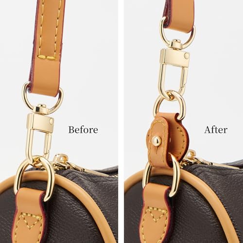 DEVPSISR 2Pcs Vachetta Leather D Rings - Image 4