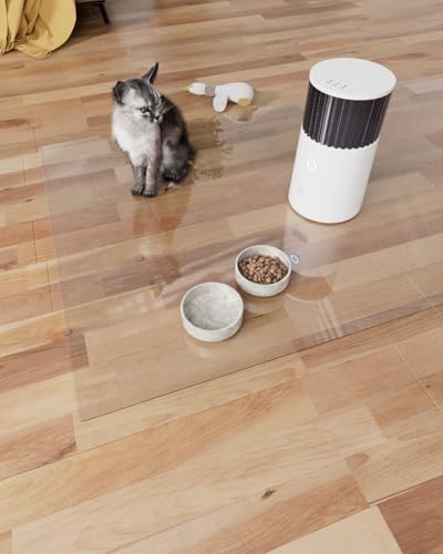 【16 Anti-Slip Stickers Included】2'×3' Clear Plastic Floor Runner, Waterproof by StepSoftlyLiveBoldly