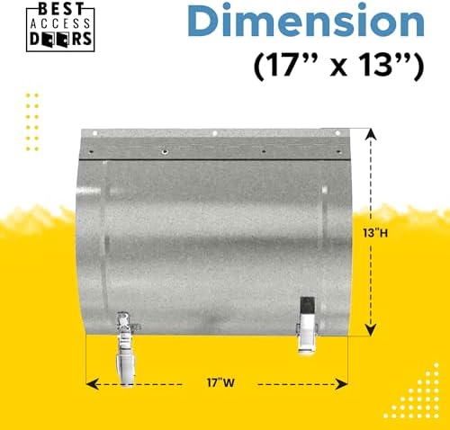 BEST 17″ x 13″ Round Duct Access Panel - Image 2
