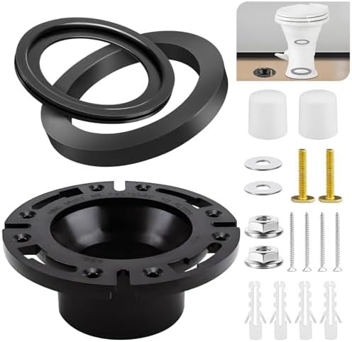 RV Toilet Seal with 3 Inch Socket Floor Flange Kit by Unknown