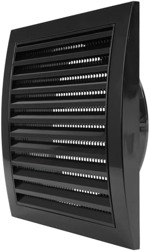 Repa Market 6 Inch Black Dryer Vent Hood/Duct Cover by RepaMarket