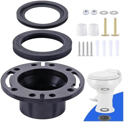 Wax Ring for Toilet RV Toilet Seal and 3’’ Socket Flange Kit, Compatible by Unknown