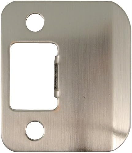 Round Corner Extended Lip Strike Plate, 2-1/4" x 1-1/2", Satin Nickel by StoneHarborHardware