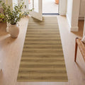 3'x10' Wood Grain Vinyl Floor Mat Non-Slip, Easy Clean Vinyl Runner by Unknown