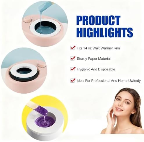 20 Pieces Clean Collars Ring for Wax Warmer, Universal Protective Collars for - Image 6