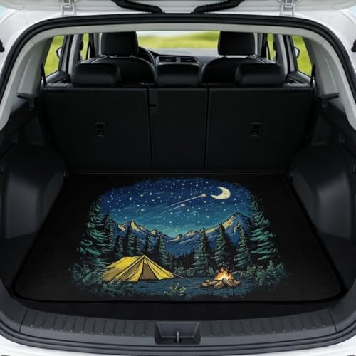 Starry Night Camping Trunk Mat 29"x39" by Unknown