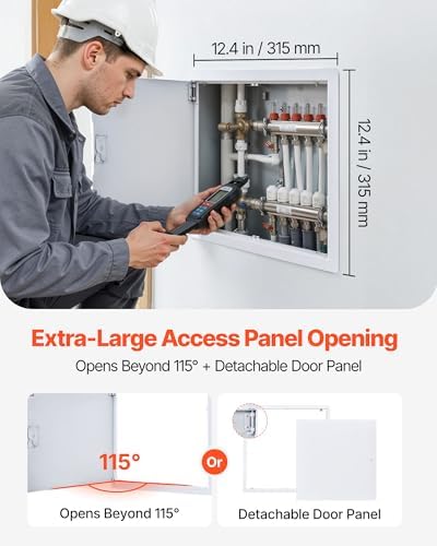 VEVOR Access Panel for Drywall, 13.3 x 13.3 in Galvanized Steel Access Door - Image 4