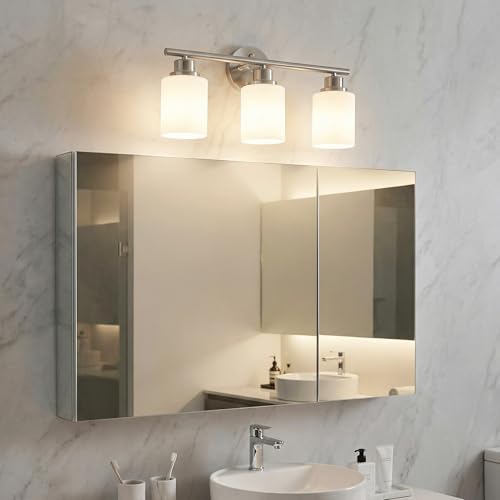Unicozin 3 Light Bathroom Light Fixtures, Modern Vanity Lights - Image 5