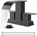 FORIOUS Bathroom Sink Faucet 4 Inch Centerset 2 or 3 Hole Oil Rubbed Bronze by FORIOUS