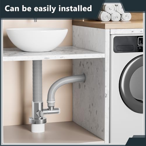 2 Pack Stainless Steel Bathroom Sink Drain Kit - Image 7