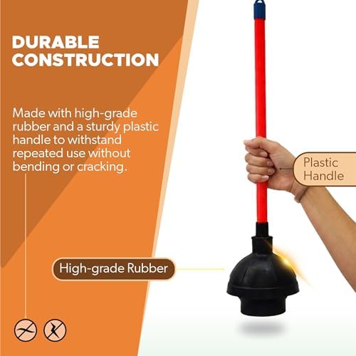 Heavy Duty Toilet Plunger for Bathroom - Image 4