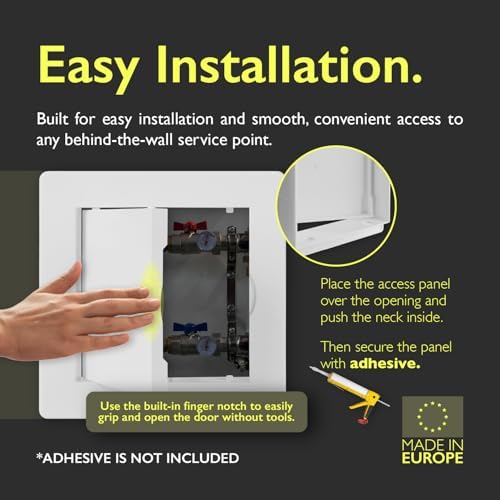 4x6 Access Panel for Drywall and Ceiling – White ABS Plastic Door Panel - Image 4