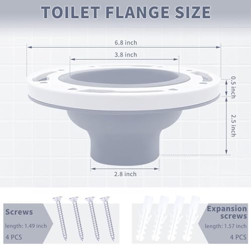 Toilet Flange Repair Kit, Universal Toilet Flange Toilet Repair and Installation - Image 6