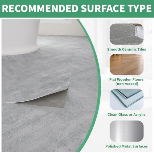 40 Pack Cover 40 Sq.Ft Peel and Stick Floor Tiles, 12” x 12” Self Adhesive - Image 5