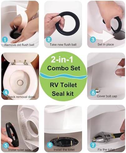 RV Toilet Seal Kit, Replacement - Image 4