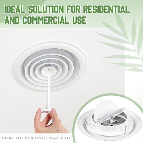 Therwen 2 Set 6 Inch Round Ceiling Diffuser Vent Cover - Image 6