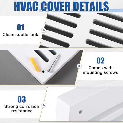 Colingmill 1 Pcs Decorative Return Air Vent Cover 24 x 8.5 x 3/4 Inch White MDF - Image 4