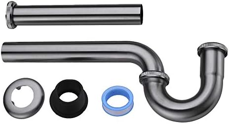 Brass P Trap, 1 1/4 Bathroom Basin Sink Waste Trap Drain Kit - Image 7