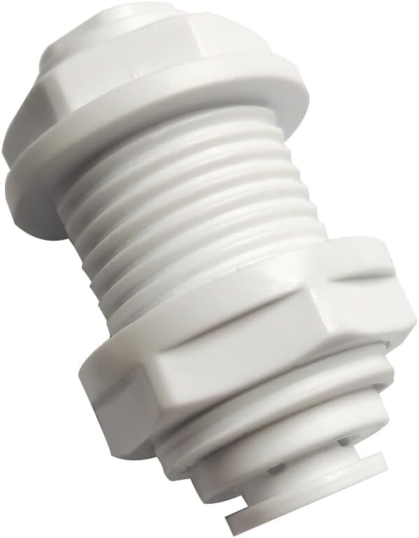 Food-Grade Quick Connector Push-In Tube Fitting, 3/8" Bulkhead Connector Equal by YZMSZ