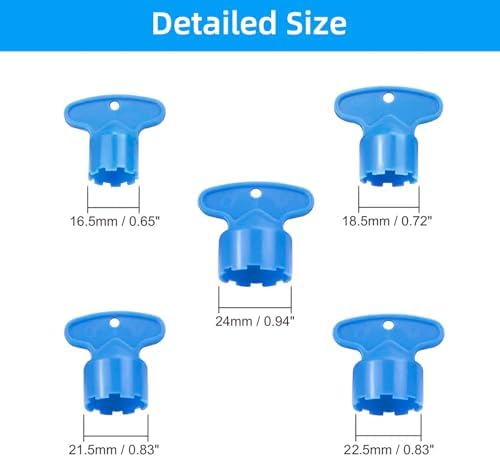 Hibbent 10 Pieces Faucet Aerator Key, Aerator Wrench - Image 4