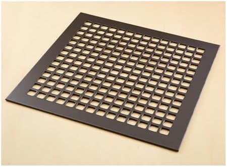 "Reggio Register Square Series Pattern Floor Grille, Oil-Rubbed Bronze Steel - Image 2