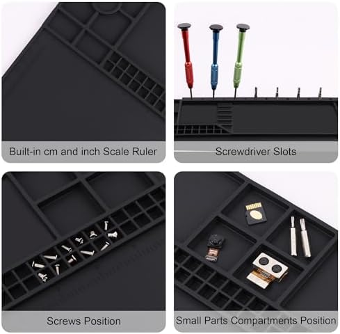 Premium Heat Resistant 932°F 22"x 14.2" Magnetic Silicone Soldering Mat - Image 5