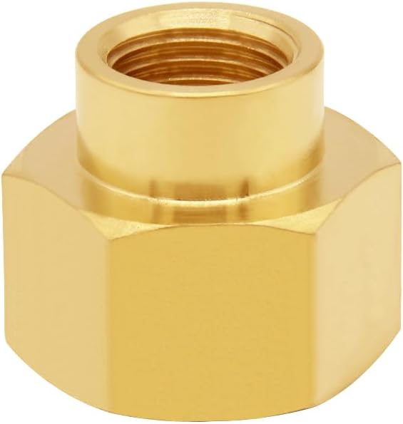 Uenede Brass 3/8" NPT Female to 1/2" NPT Female Reducer Adapter - Image 5