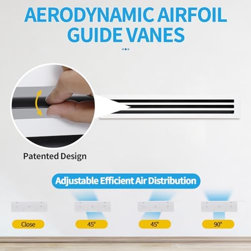 36x6 Modern AC Vent Cover, Decorative Air Vent Register Grille - Image 2