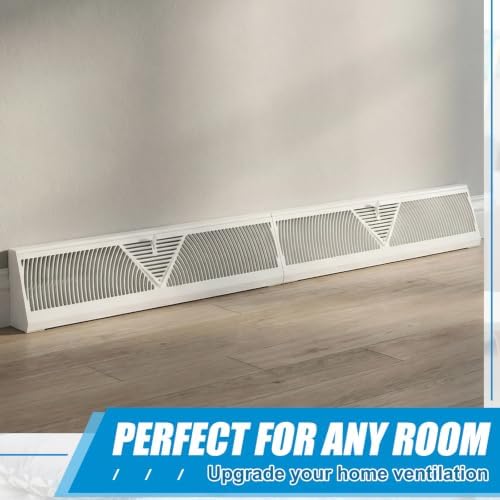 Yaocom 2 Pack 48 Inch Baseboard Register Vent Covers 48" Duct Opening Size - Image 6