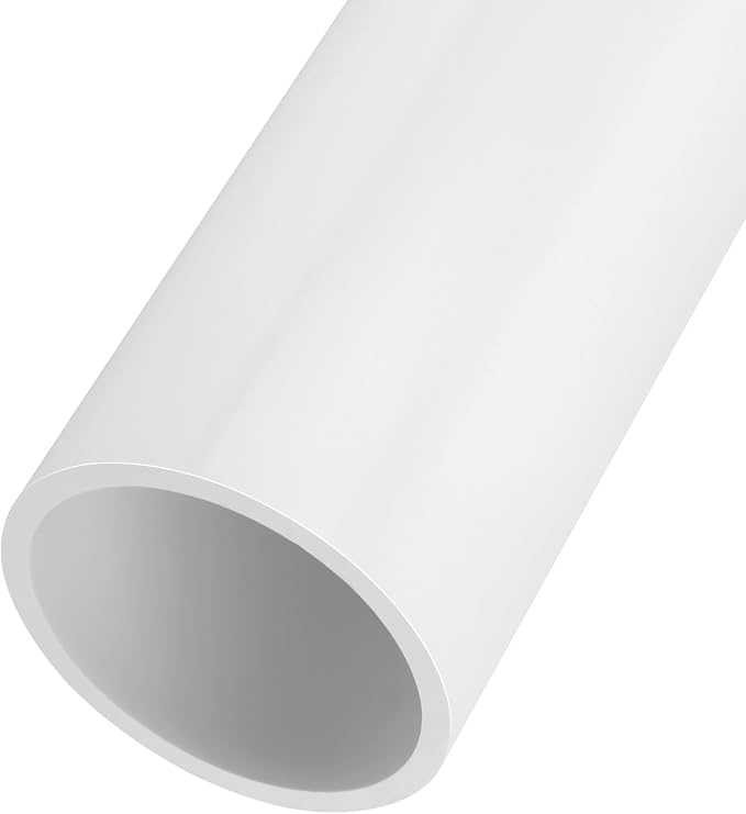 3 Inch PVC Pipe 34" Long White Sch40 Industrial PVC Pipes by CKVIHAV