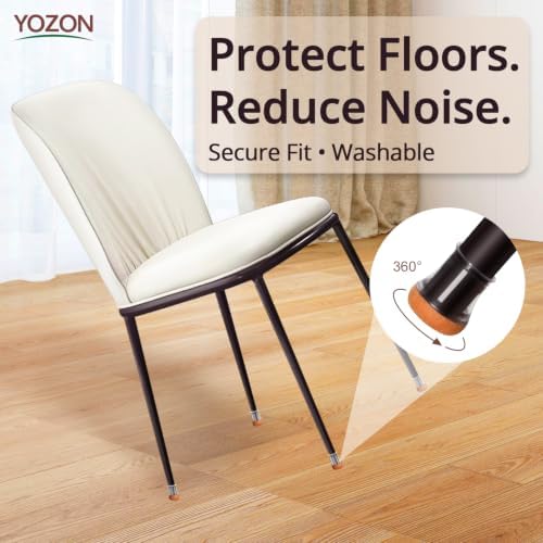 YOZON Chair Leg Floor Protectors Felt Silicone Caps Strengthen Bottom - Image 3