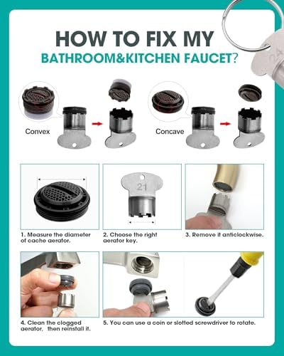 4-Piece 304 Stainless Steel Faucet Aerator Removal Key Set - Image 3