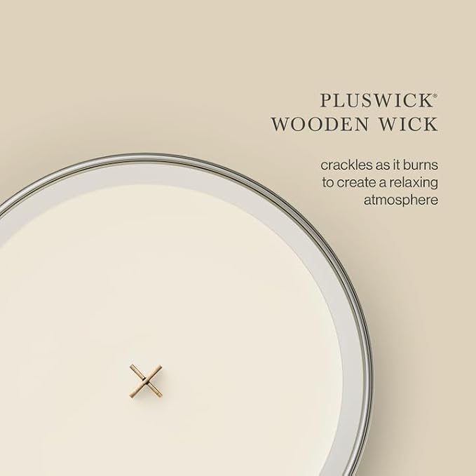 WoodWick Medium Hourglass Candle White Teak - Image 5