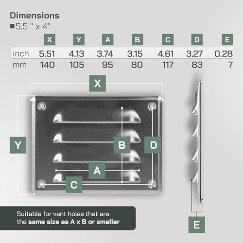 Vent Systems 5.5" x 4" Inch - Image 2