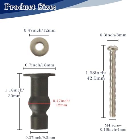 9mm Dia Toilet Seat Screws Compatible - Image 3