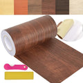 Wood Grain Repair Tape, 5.9 inch X 32ft Self Adhesive Wood Colored Tape by ZERNBER
