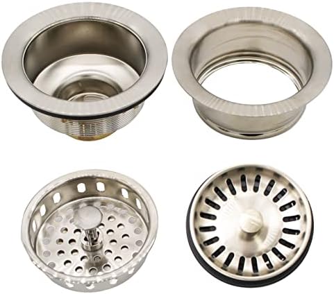 Westbrass CO2165S-20 COMBO PACK 3-1/2" Post Style Large Kitchen Sink Basket - Image 3