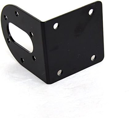 Black 37mm DC Gear Motors Mounting Bracket, Iron Anti-Rust Gearbox L-Shape - Image 2