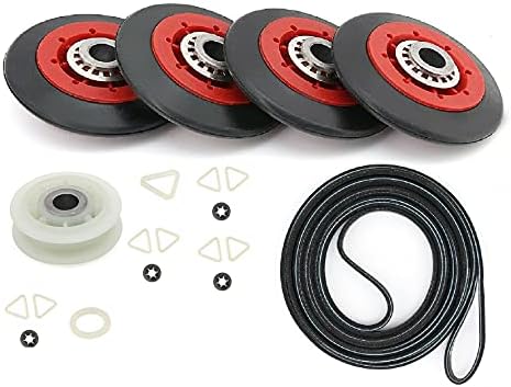 Dryer Repair Kit Rollers Belt Pulley Replace by Owigift