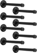 Industrial Black Iron Pipe Shelf Brackets Wall Mount DIY Shelving Brackets Pipe by YCCO