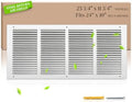 24x10 Steel Return Air Grille, Fits 24"W x 10"H Duct Opening by SmartSolutionsforHome