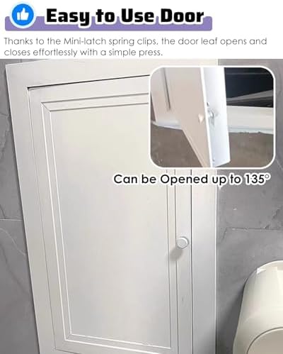 White Pull Open Attic Access Door Latch Ceiling 22 X 22, 22 X 30, 22 X 36 - Image 4