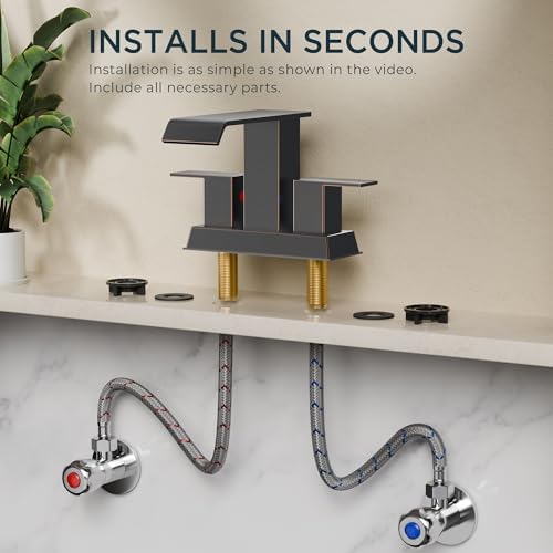FORIOUS Bathroom Faucets 3 Hole - Image 4