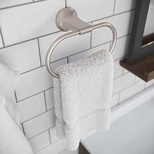 Pfister Pfirst Modern Spot Defense Brushed Nickel-Towel Ring - Image 2