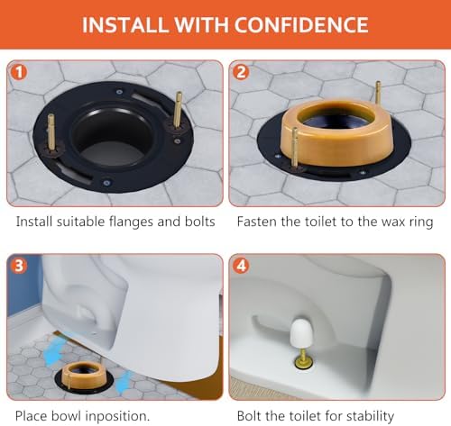 Extended Toilet Flange and Extra Thick Wax Ring Kit - Image 5
