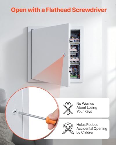 VEVOR Access Panel for Drywall, 13.3 x 13.3 in Galvanized Steel Access Door - Image 5