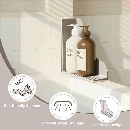Roslim No-Adhesive 2-Pack All-Silicone Shower Splash Guard - Image 3