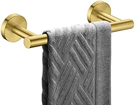 Nolimas Brushed Gold Bath Hand Towel Bar Single Bars Towel Rack Rod Classic by Giveyourbathroomanewlook