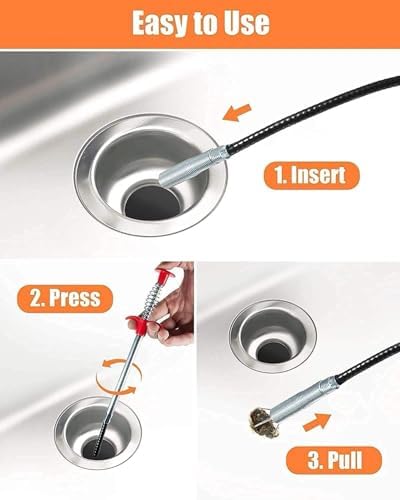 Drain Cleaning Tool Set, Toilet & Sewer - Image 2